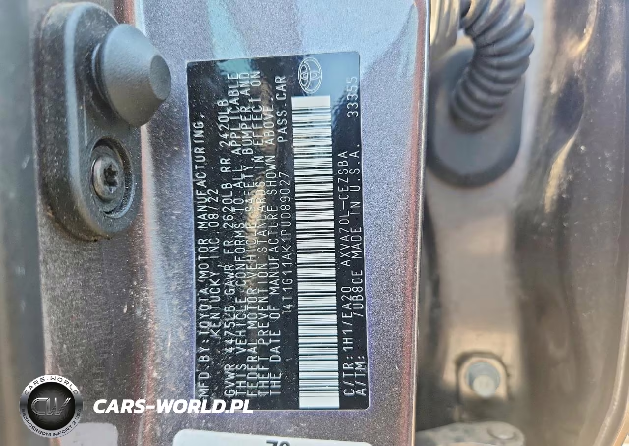 2023 Toyota Camry Se VIN:4T1G11AK1PU089027 - 12