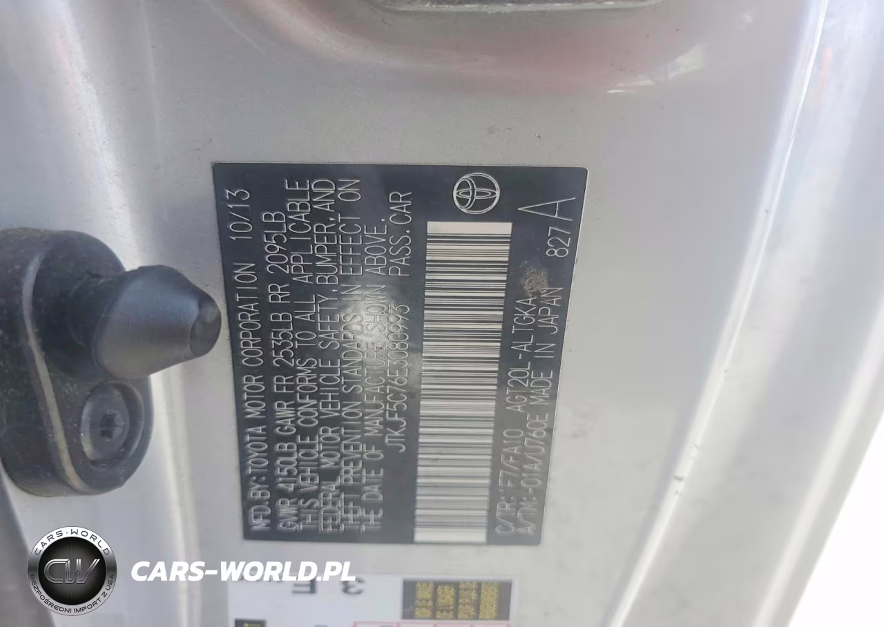 2014 Scion Tc Base VIN:JTKJF5C76E3080993 - 12