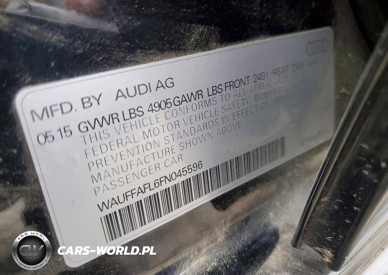 2015 Audi A4 Premium Plus VIN:WAUFFAFL6FN045596 - 12