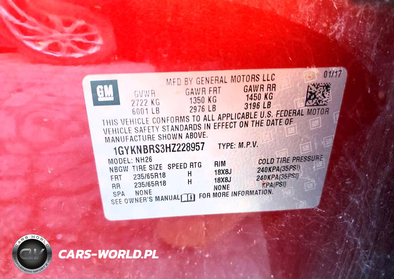 2017 Cadillac Xt5 Luxury VIN:1GYKNBRS3HZ228957 - 14