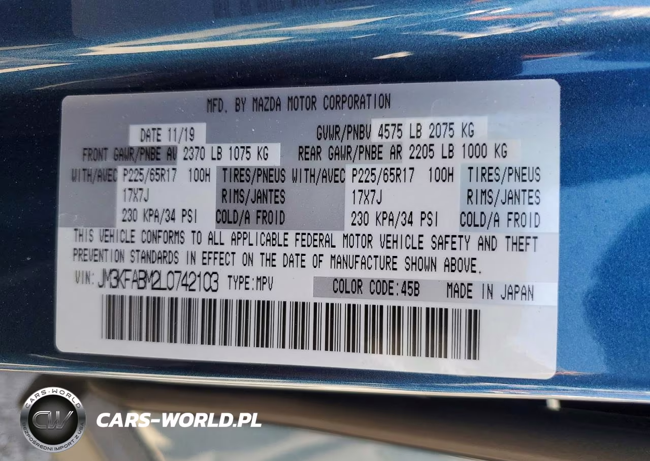 2020 Mazda Cx-5 Sport VIN:JM3KFABM2L0742103 - 13