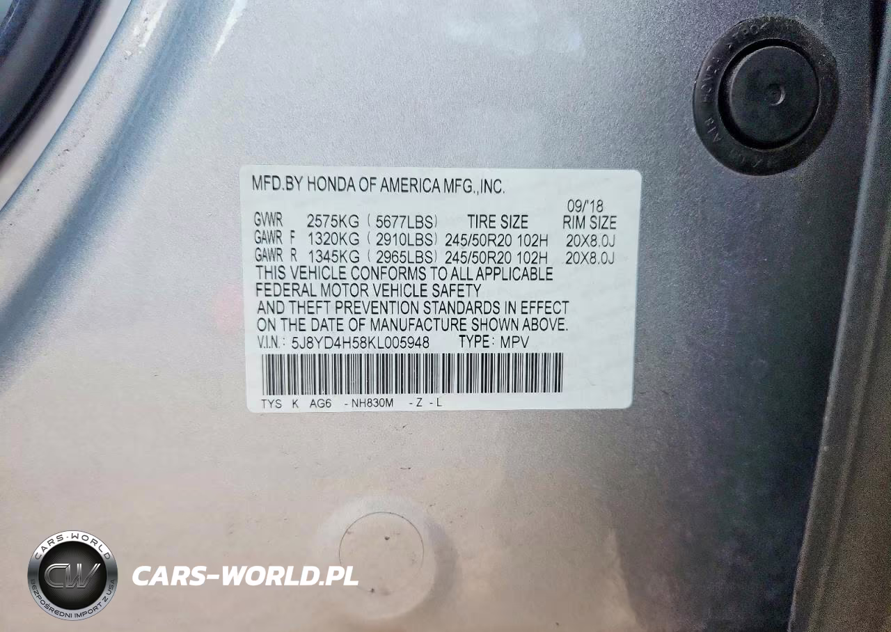 2019 Acura Mdx Technology VIN:5J8YD4H58KL005948 - 12