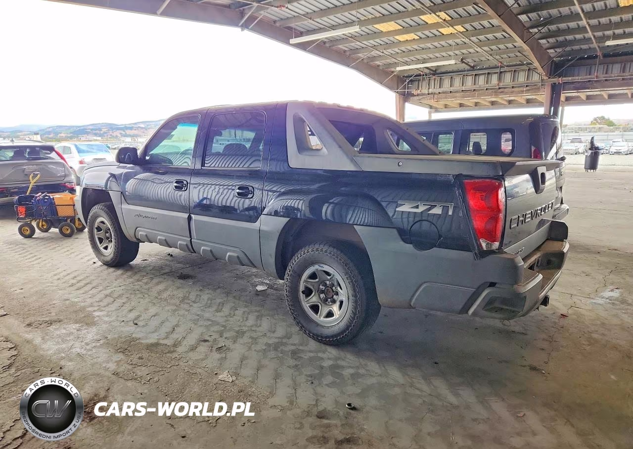 2002 Chevrolet Avalanche K1500 VIN:3GNEK13T32G121378 - 2