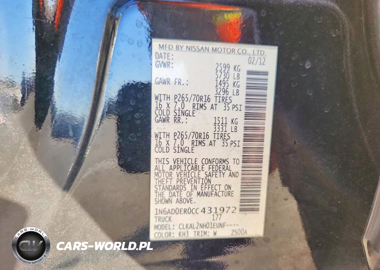 2012 Nissan Frontier S VIN:1N6AD0ER0CC431972 - 12