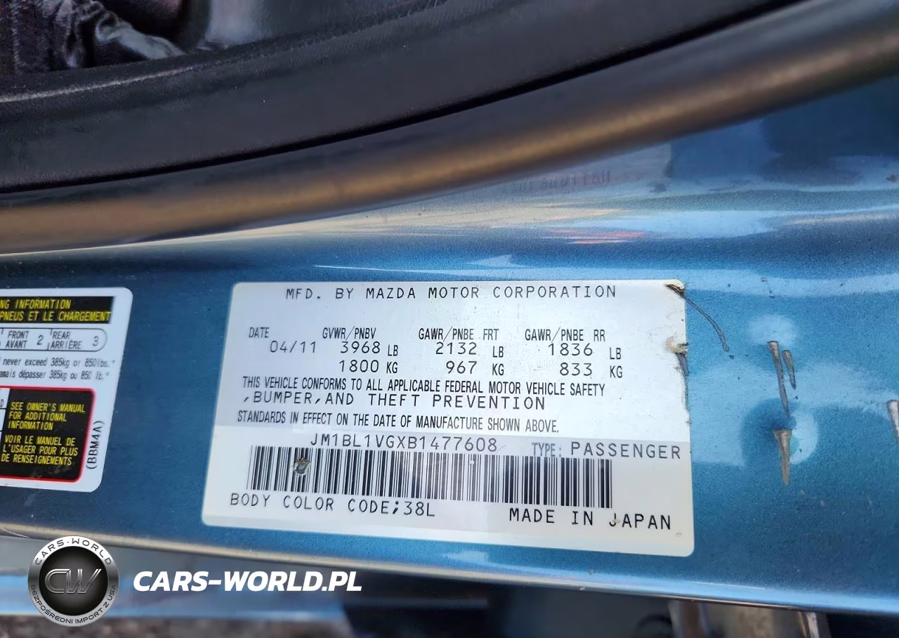2011 Mazda 3 I VIN:JM1BL1VGXB1477608 - 12