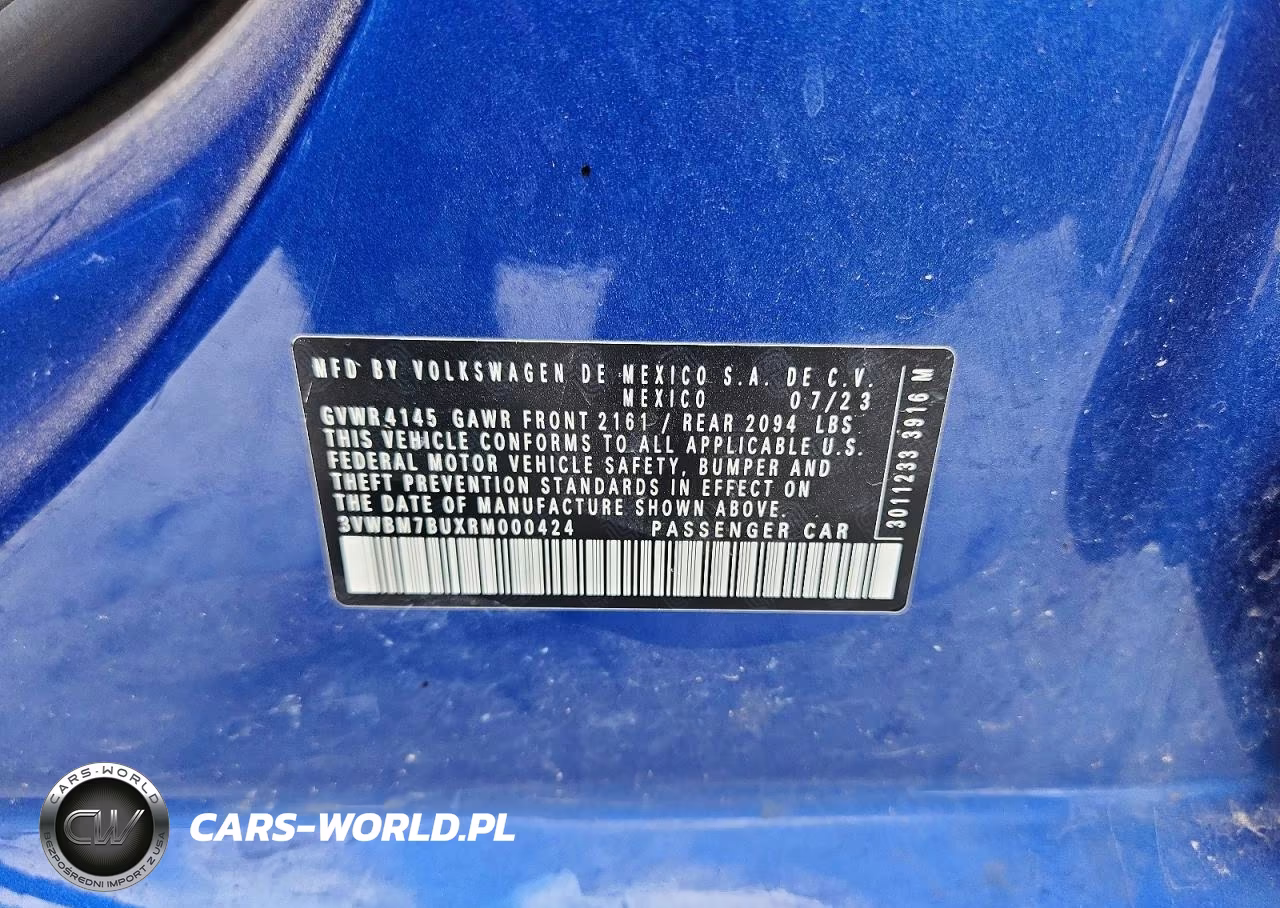 2024 Volkswagen Jetta Sport VIN:3VWBM7BUXRM000424 - 12