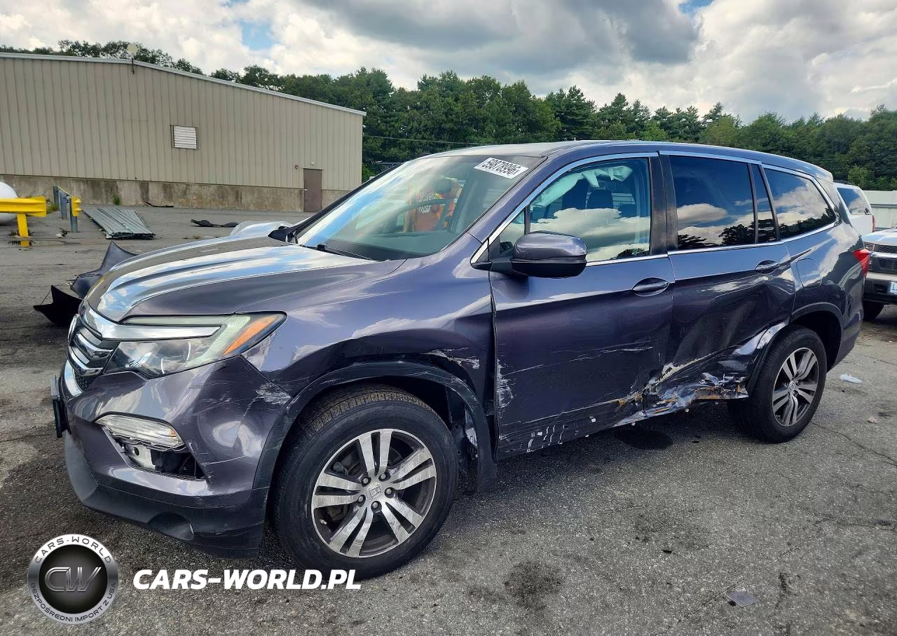 2017 Honda Pilot Exl VIN:5FNYF6H55HB046781 - 1