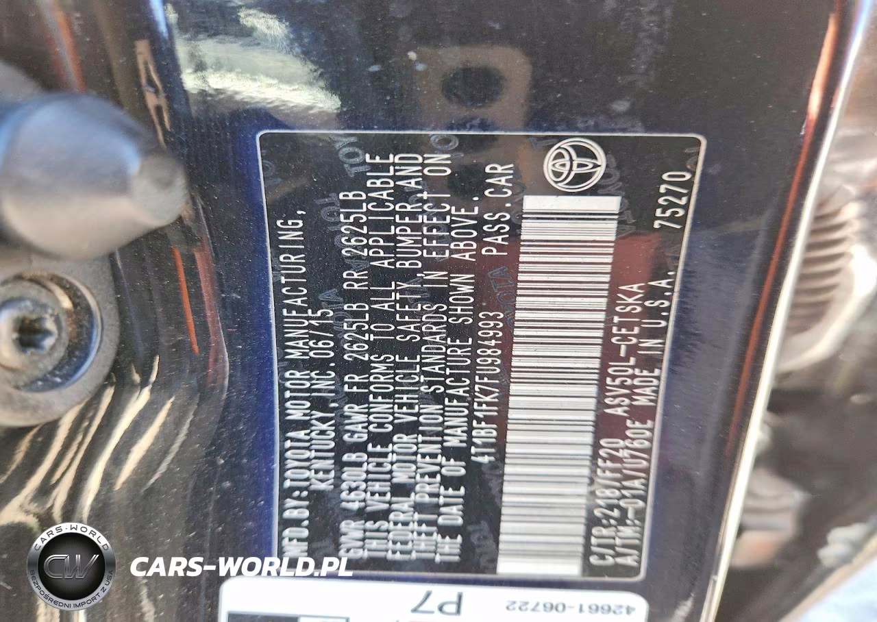 2015 Toyota Camry Le VIN:4T1BF1FK7FU984993 - 12