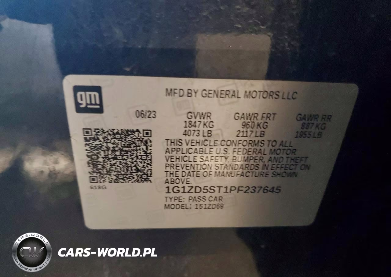 2023 Chevrolet Malibu Lt VIN:1G1ZD5ST1PF237645 - 12