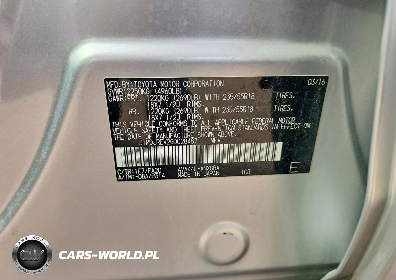 2016 Toyota Rav4 Hv Limited VIN:JTMDJREV2GD028487 - 13