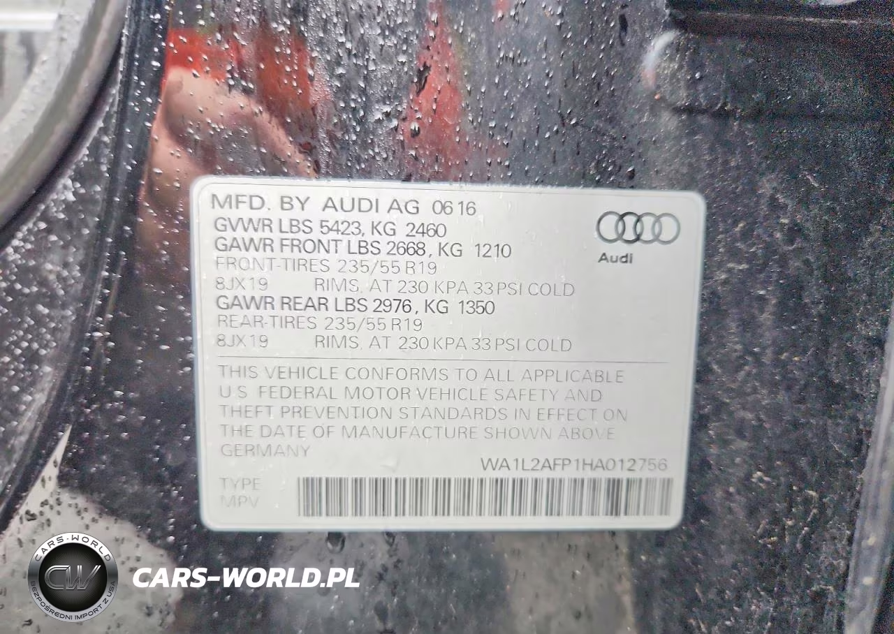 2017 Audi Q5 Premium Plus VIN:WA1L2AFP1HA012756 - 13