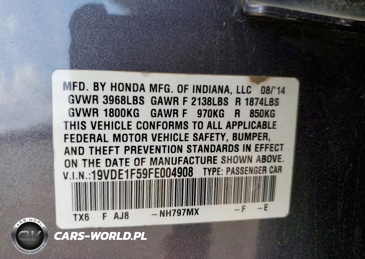 2015 Acura Ilx 20 Premium VIN:19VDE1F59FE004908 - 12