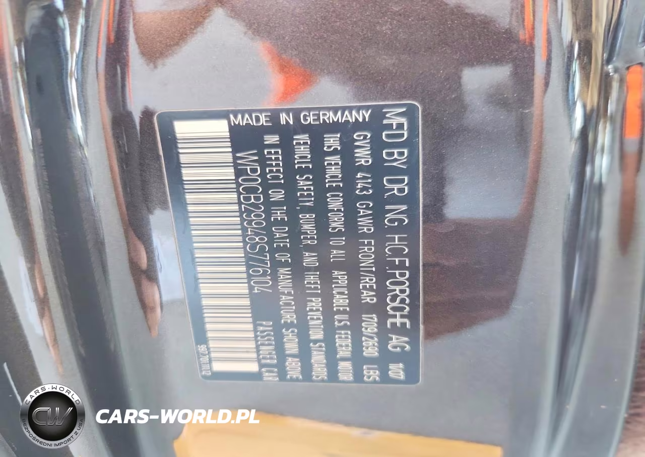 2008 Porsche 911 Carrera S Cabriolet VIN:WP0CB29948S776104 - 12