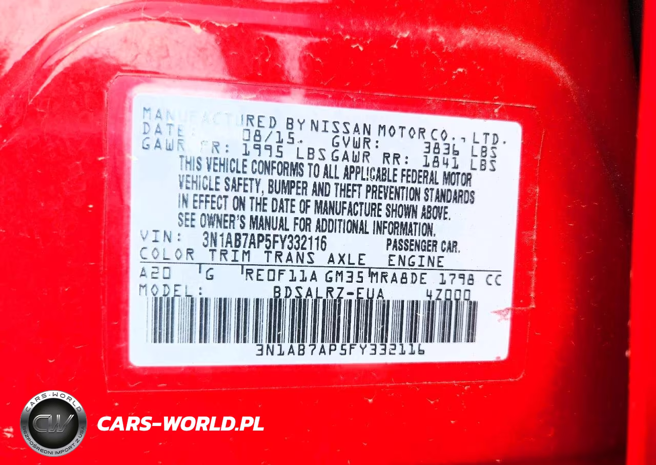 2015 Nissan Sentra Sr VIN:3N1AB7AP5FY332116 - 13