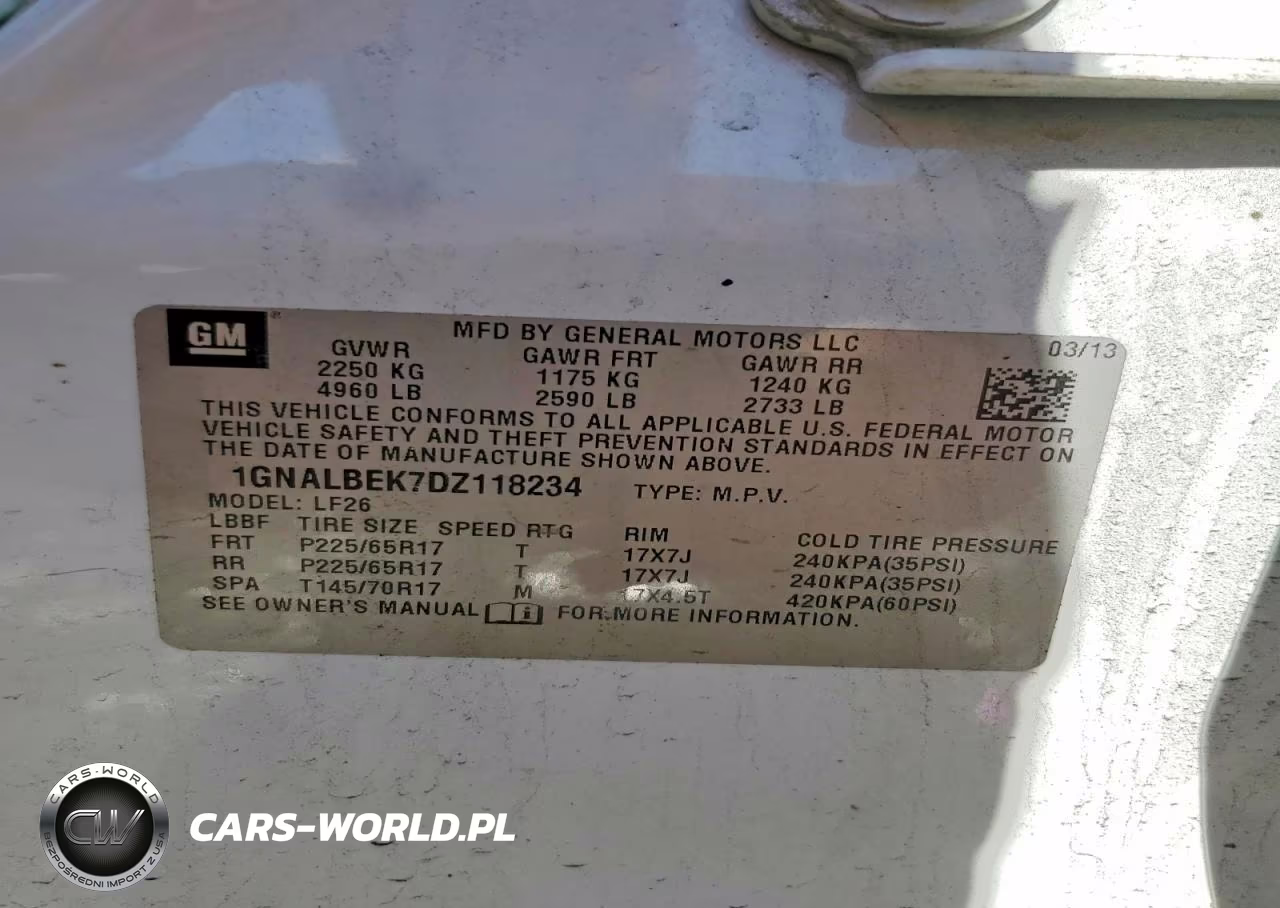 2013 Chevrolet Equinox Ls VIN:1GNALBEK7DZ118234 - 13