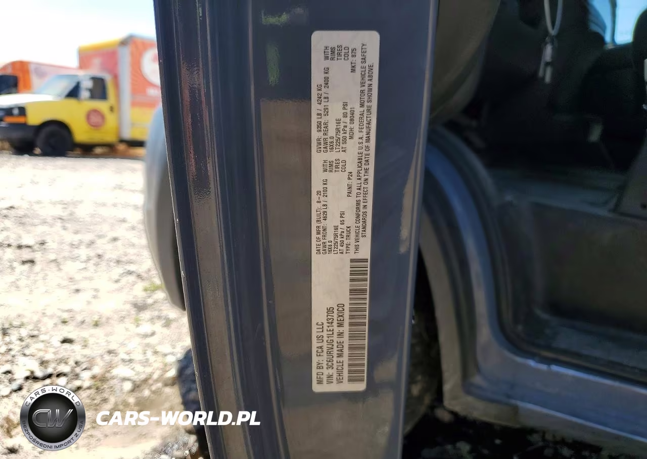2020 Ram Promaster 3500 3500 High VIN:3C6URVJG1LE143705 - 14