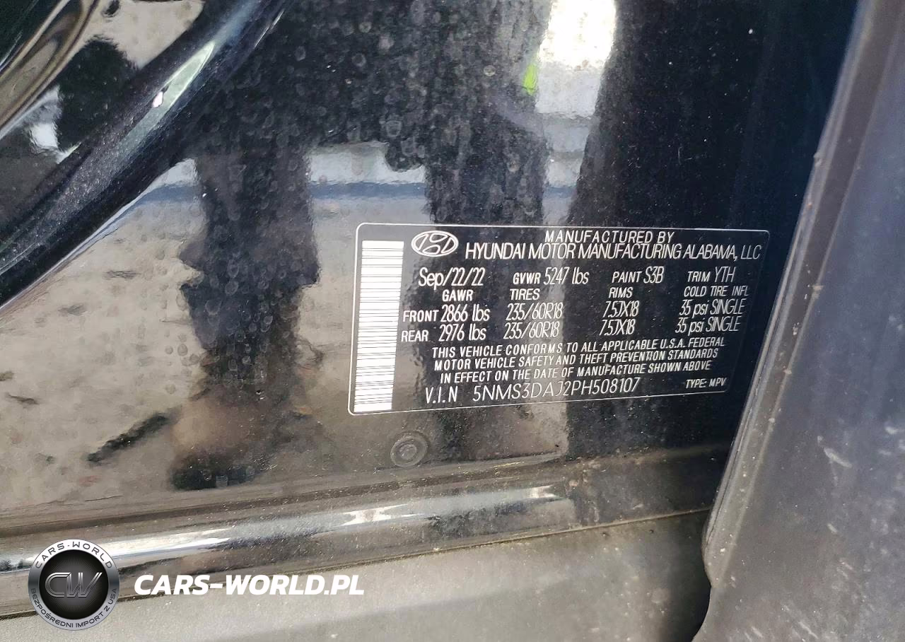 2023 Hyundai Santa Fe Sel Premium VIN:5NMS3DAJ2PH508107 - 13