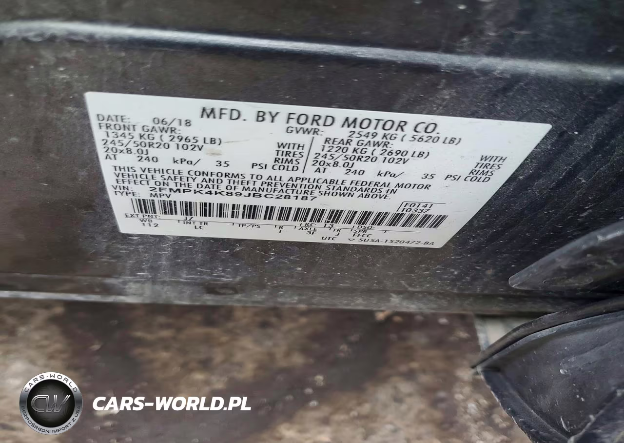 2018 Ford Edge Titanium VIN:2FMPK4K89JBC28187 - 13