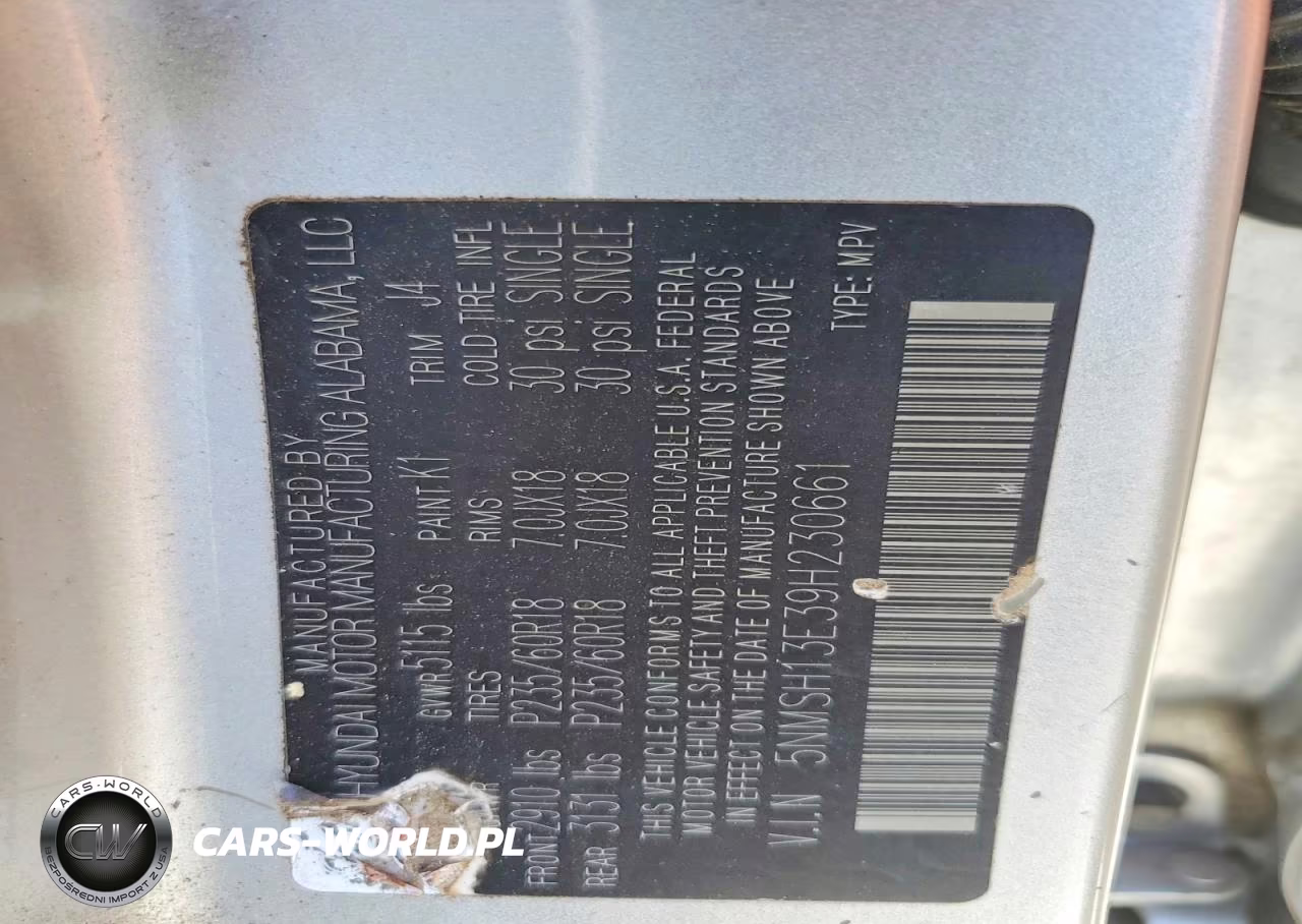 2009 Hyundai Santa Fe Se VIN:5NMSH13E39H230661 - 13