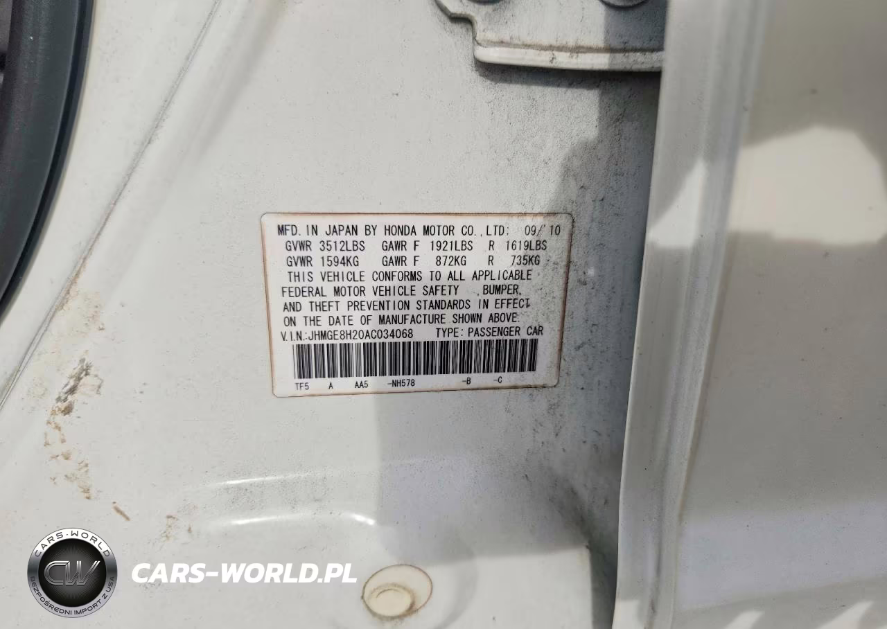 2010 Honda Fit VIN:JHMGE8H20AC034068 - 12