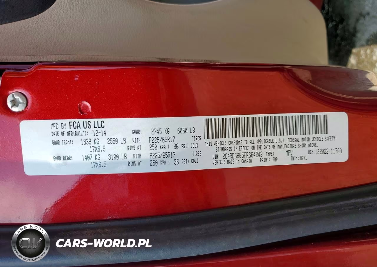 2015 Dodge Grand Caravan Se VIN:2C4RDGBG5FR664243 - 14