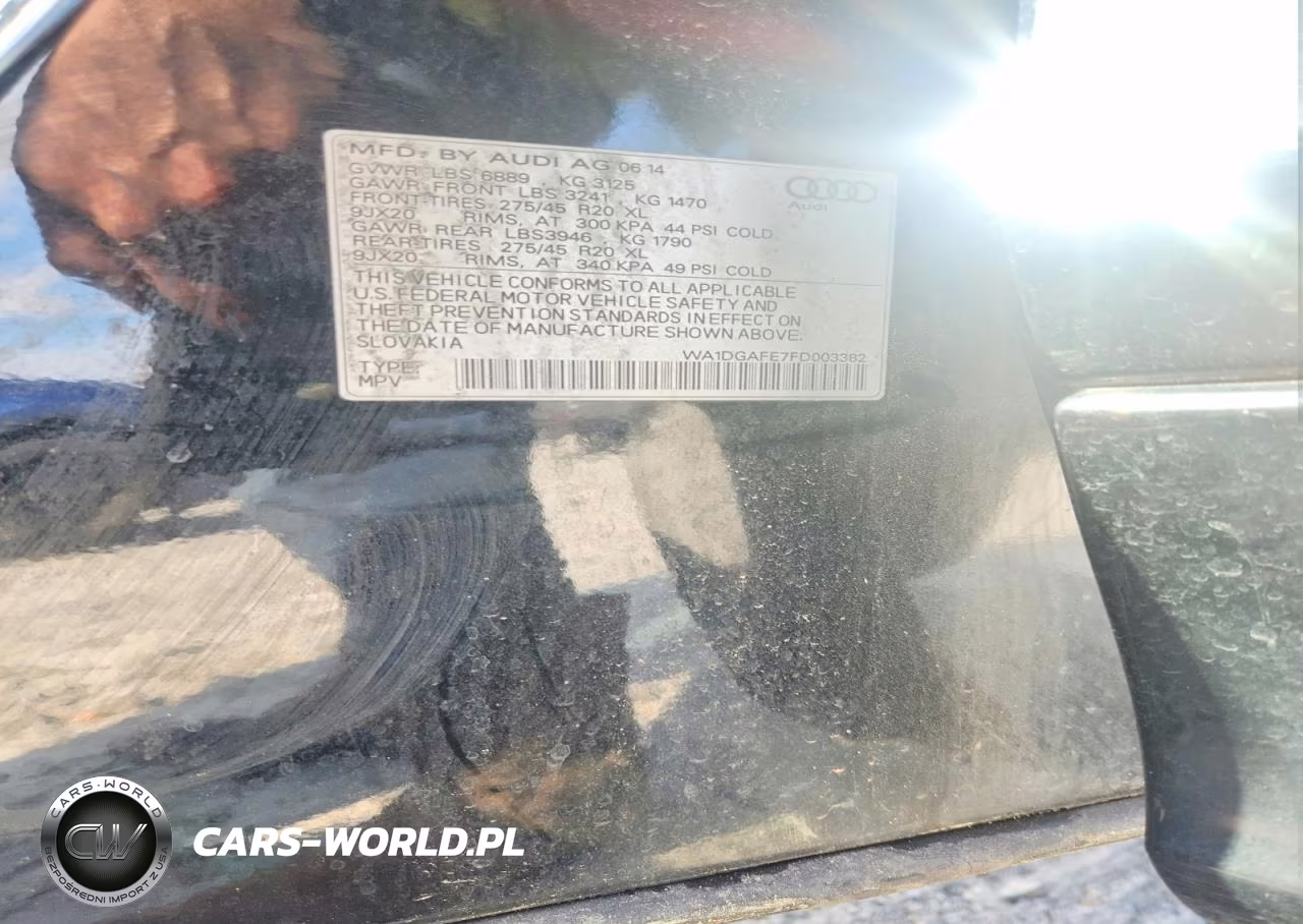 2015 Audi Q7 Prestige VIN:WA1DGAFE7FD003382 - 12