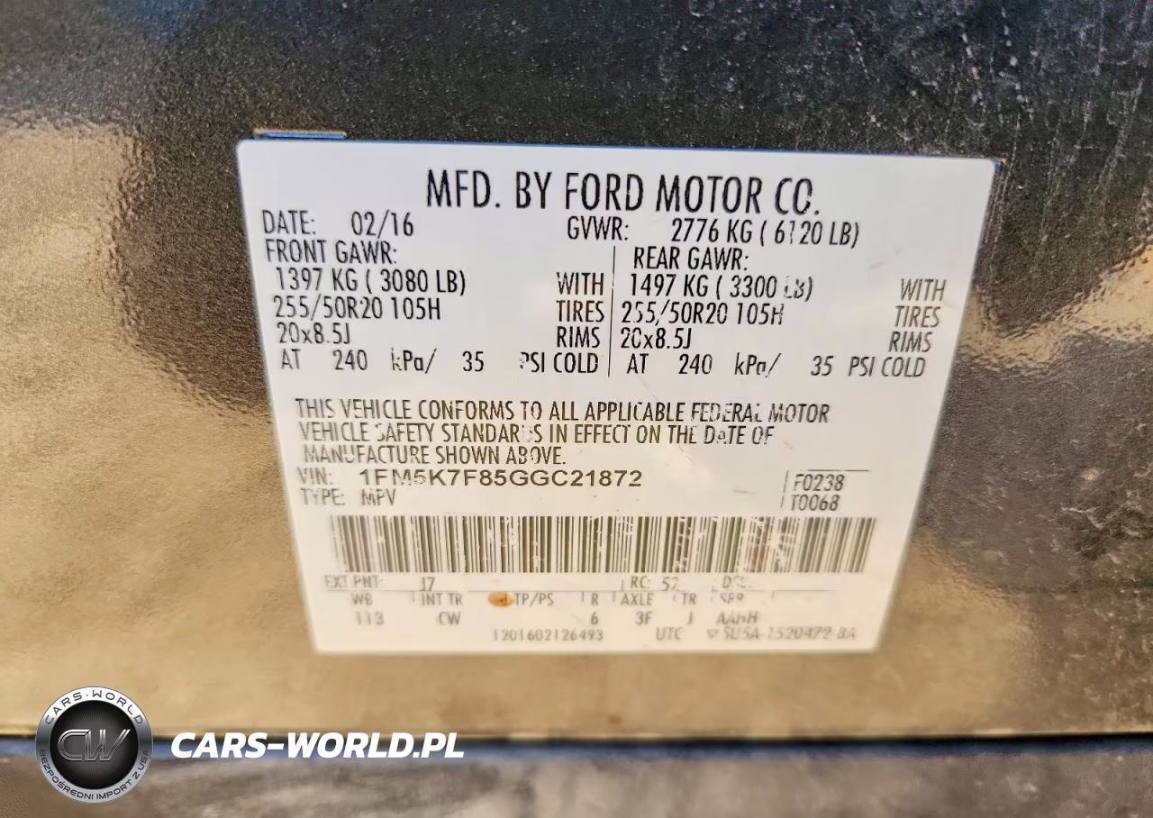 2016 Ford Explorer Limited VIN:1FM5K7F85GGC21872 - 14
