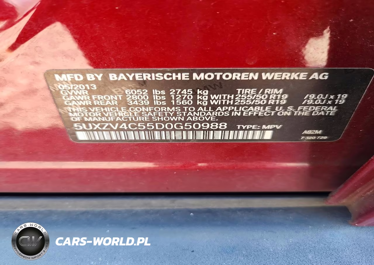 2013 BMW X5 xDrive35I VIN:5UXZV4C55D0G50988 - 13