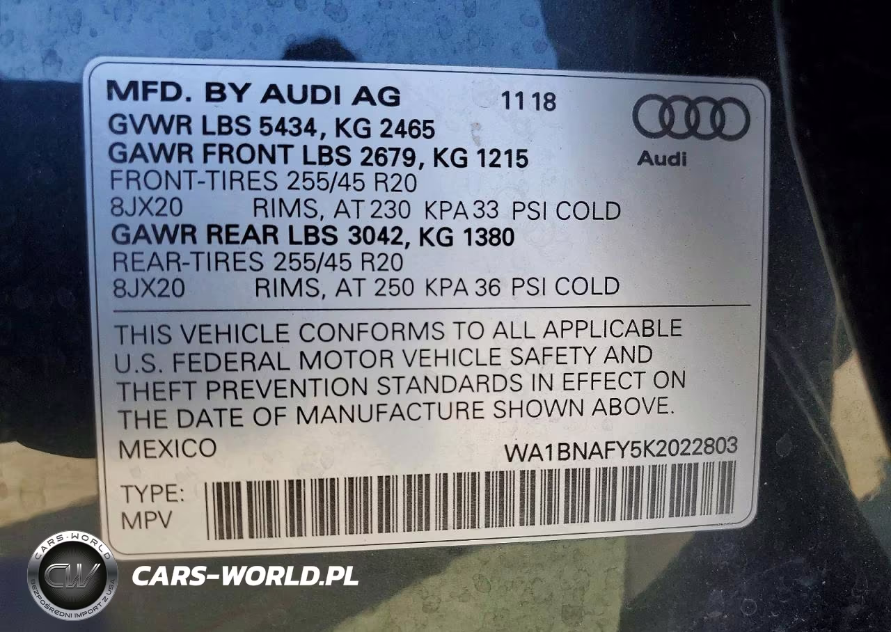 2019 Audi Q5 Premium Plus VIN:WA1BNAFY5K2022803 - 13
