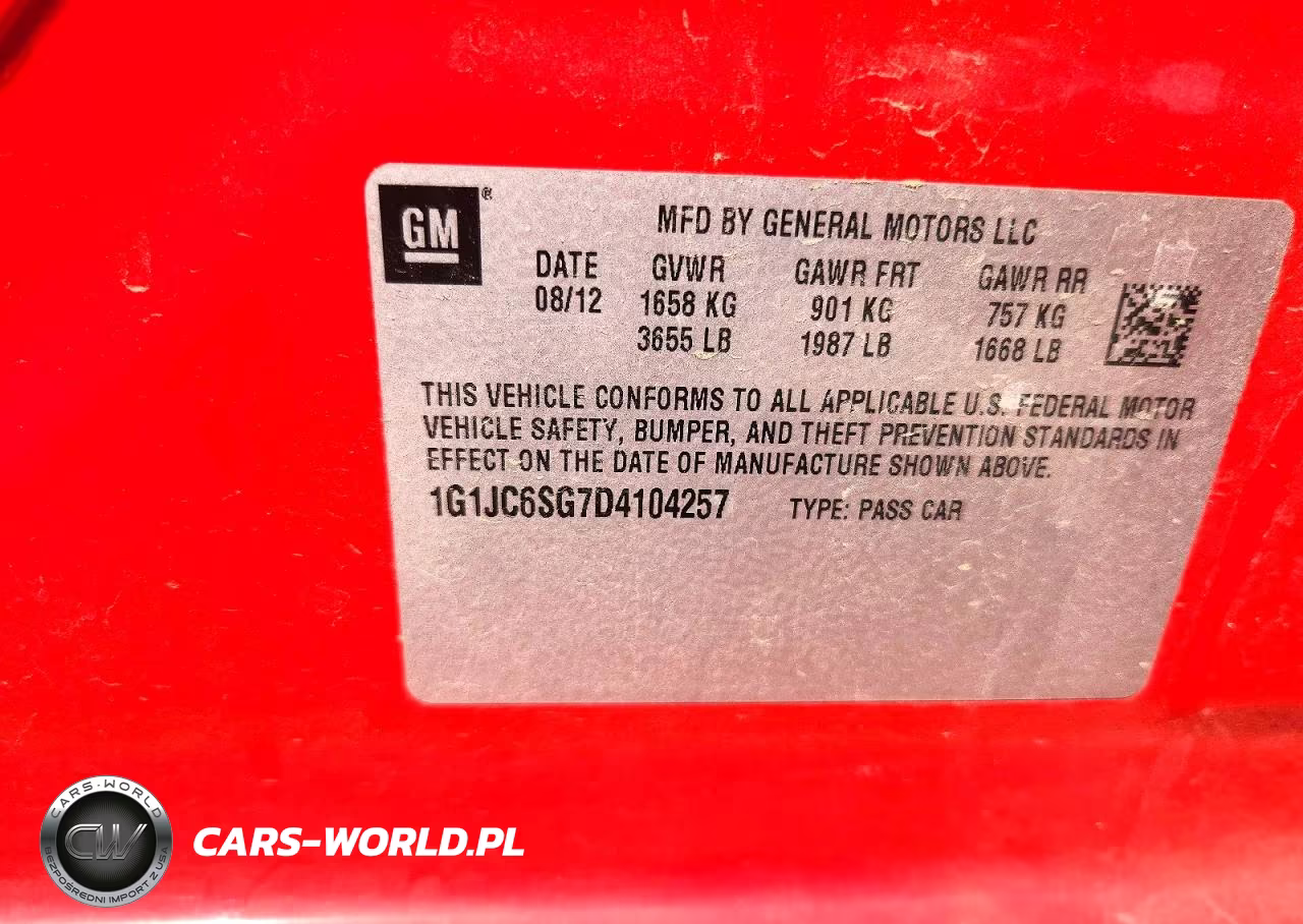 2013 Chevrolet Sonic Lt VIN:1G1JC6SG7D4104257 - 13