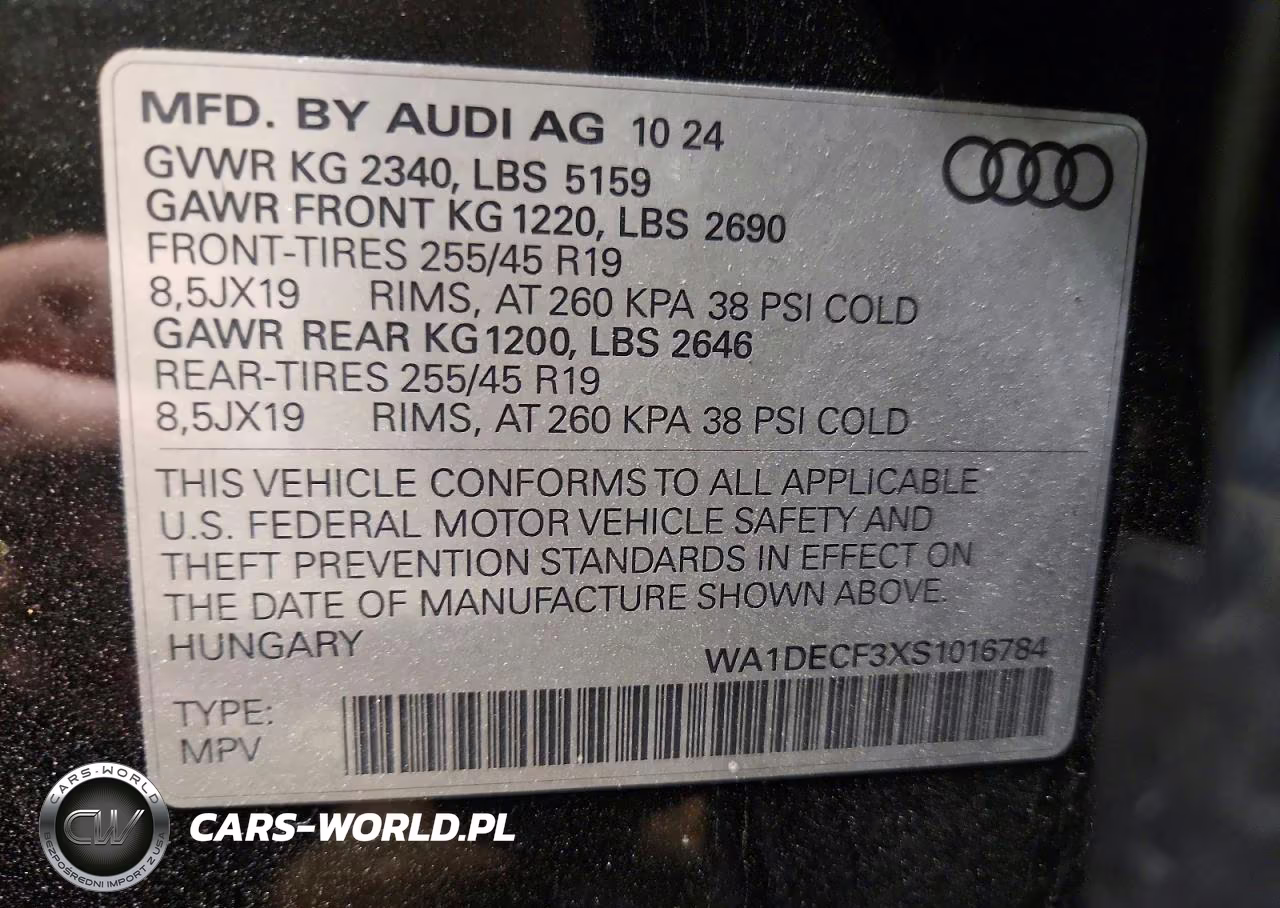 2025 Audi Q3 Premium S Line 45 VIN:WA1DECF3XS1016784 - 13
