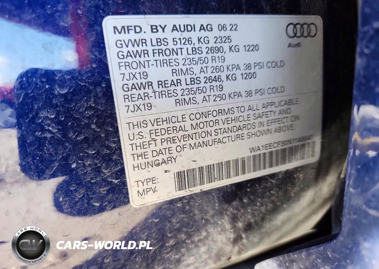 2022 Audi Q3 Premium Plus S Line 45 VIN:WA1EECF30N1148641 - 12