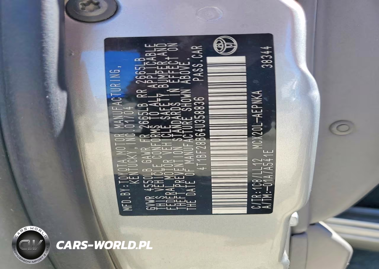 2004 Toyota Avalon Xl VIN:4T1BF28B64U358836 - 12