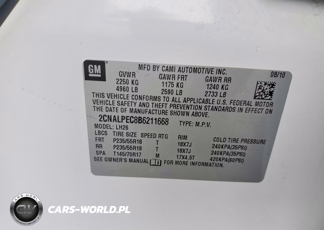 2011 Chevrolet Equinox Lt VIN:2CNALPEC8B6211668 - 12