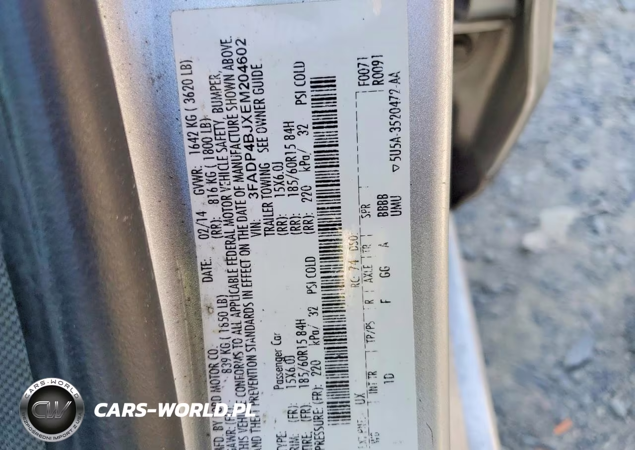 2014 Ford Fiesta Se VIN:3FADP4BJXEM204602 - 12