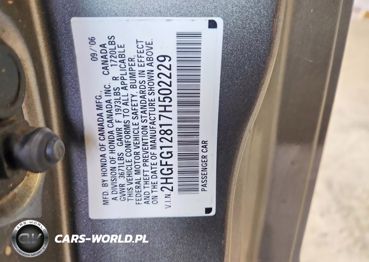 2007 Honda Civic Ex VIN:2HGFG12817H502229 - 12