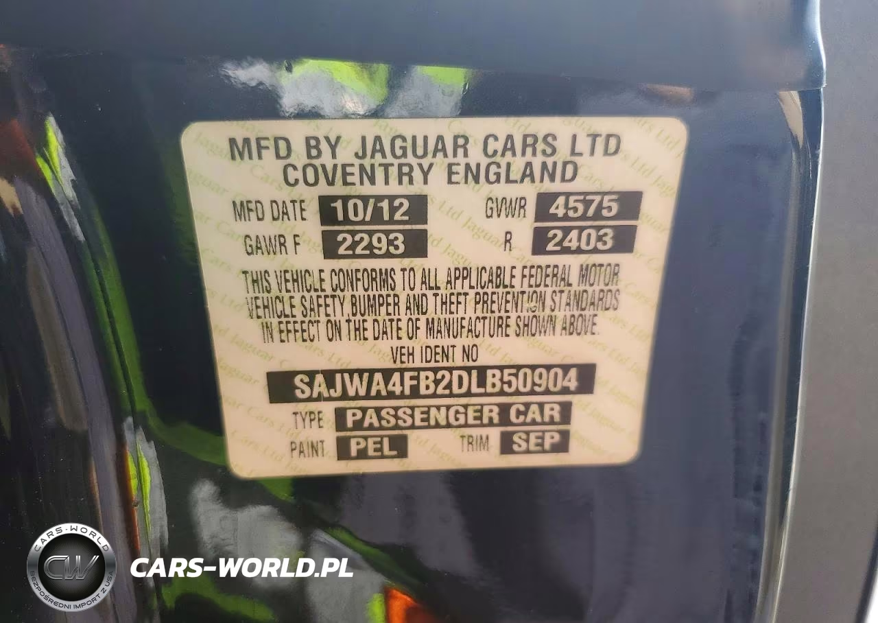 2013 Jaguar Xk VIN:SAJWA4FB2DLB50904 - 12
