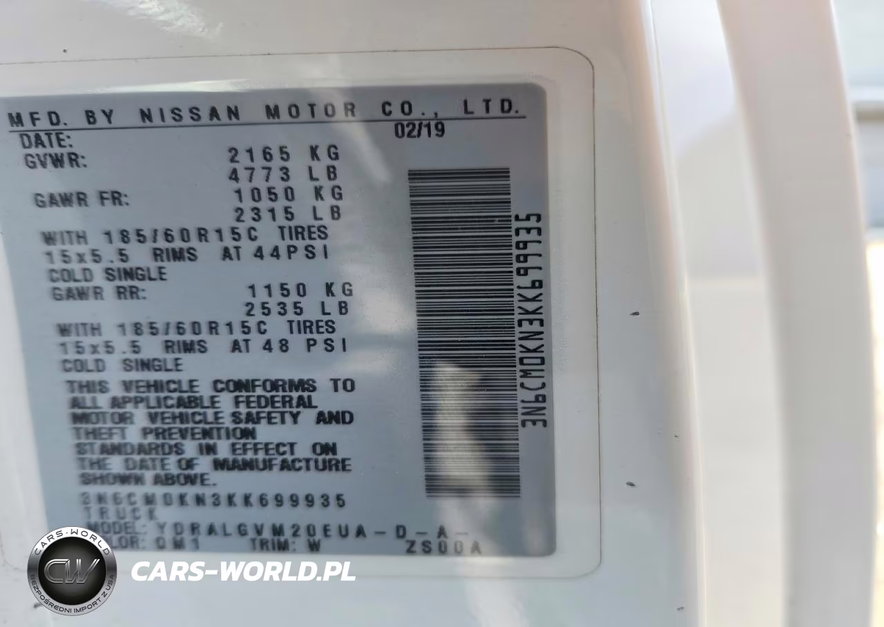 2019 Nissan Nv200 Sv VIN:3N6CM0KN3KK699935 - 12
