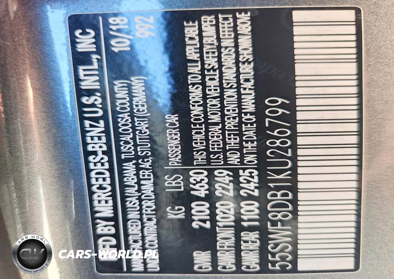 2019 Mercedes-Benz C 300 VIN:55SWF8DB1KU286799 - 12