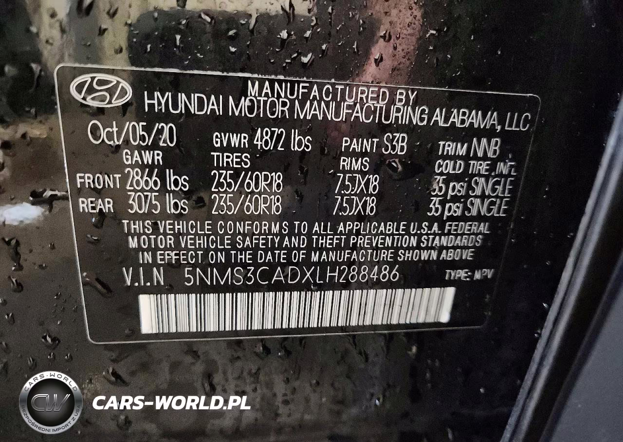 2020 Hyundai Santa Fe Sel VIN:5NMS3CADXLH288486 - 14