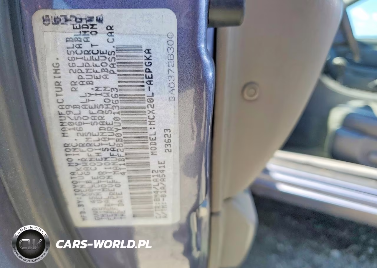 2000 Toyota Avalon Xls VIN:4T1BF28B0YU013663 - 12