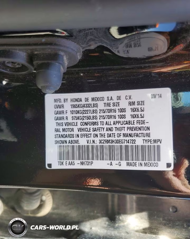 2014 Honda Cr-V Lx VIN:3CZRM3H30EG714722 - 13