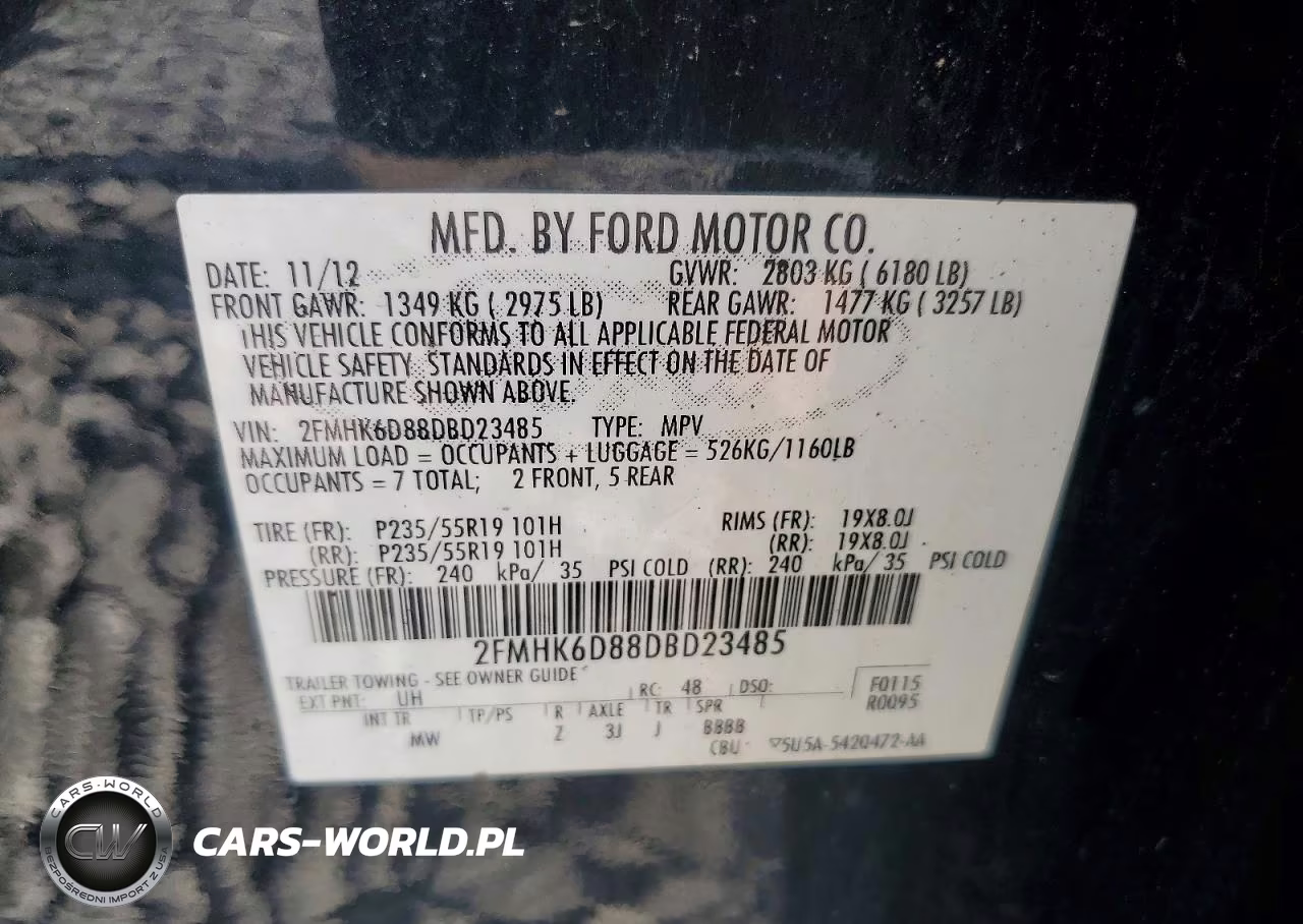 2013 Ford Flex Limited VIN:2FMHK6D88DBD23485 - 13