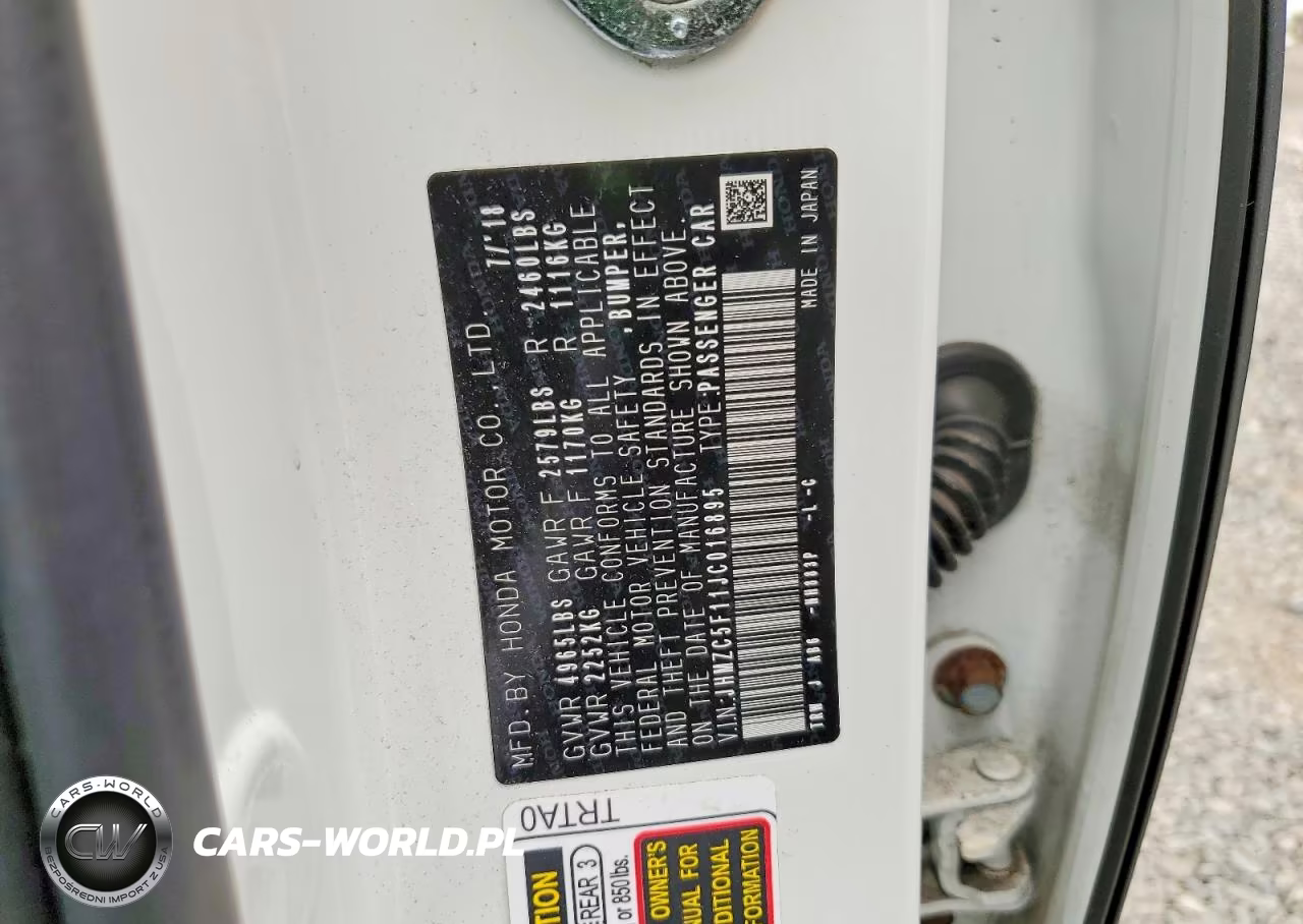 2018 Honda Clarity VIN:JHMZC5F11JC016895 - 12