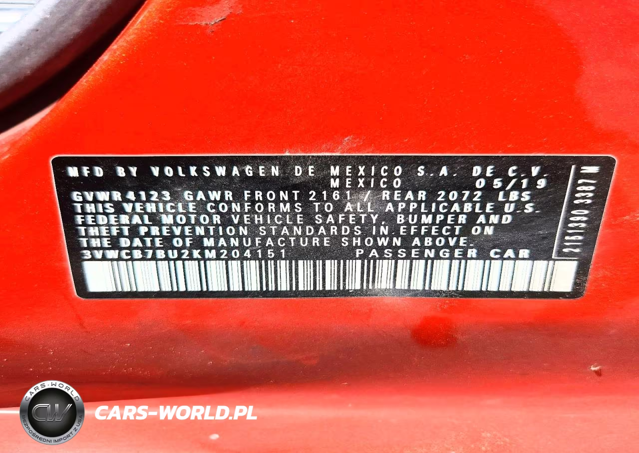2019 Volkswagen Jetta S VIN:3VWCB7BU2KM204151 - 13