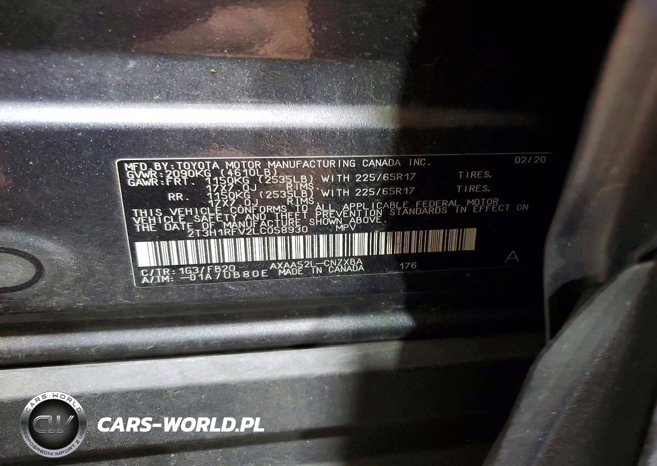 2020 Toyota Rav4 Le VIN:2T3H1RFV2LC058930 - 13