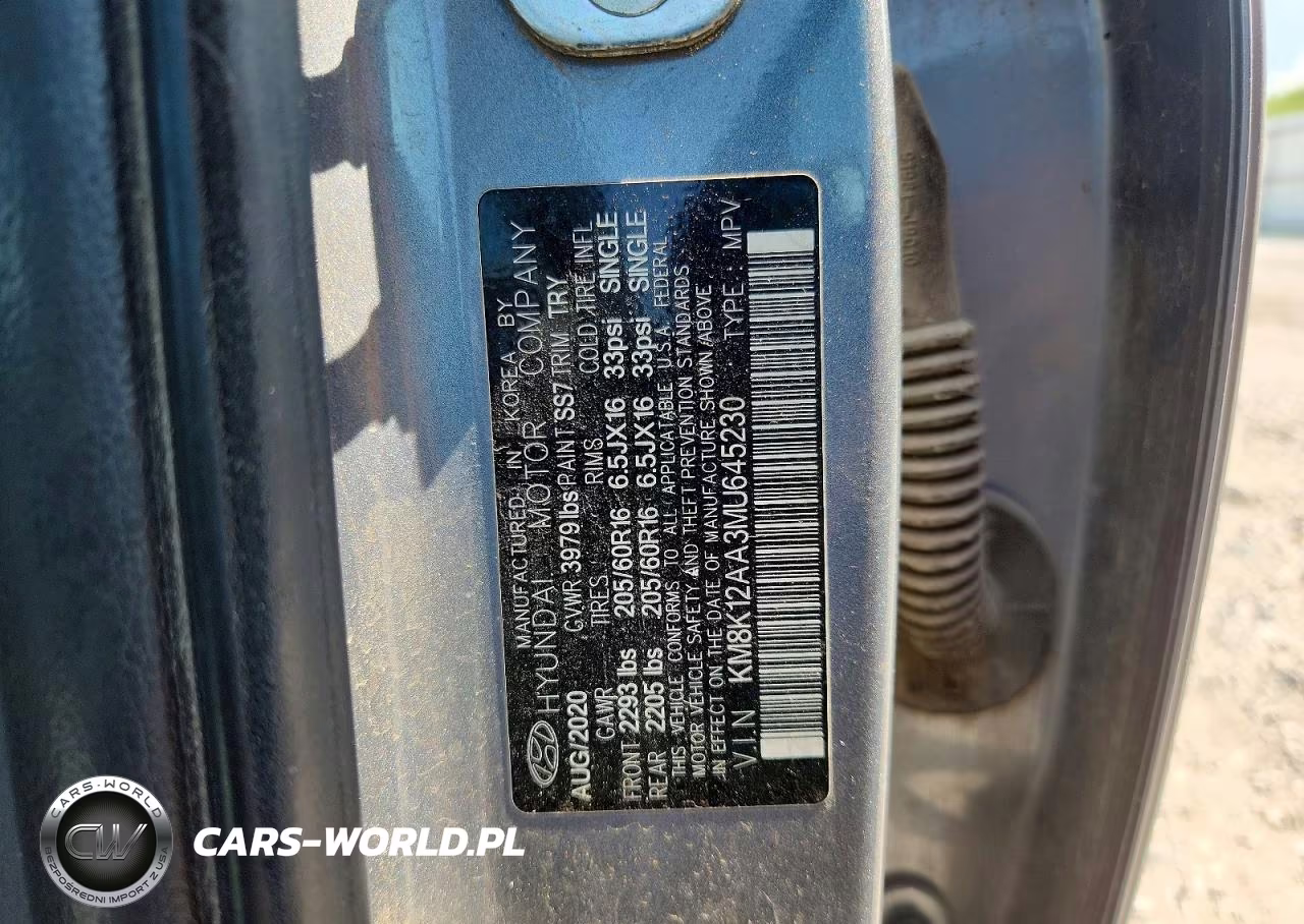 2021 Hyundai Kona Se VIN:KM8K12AA3MU645230 - 12