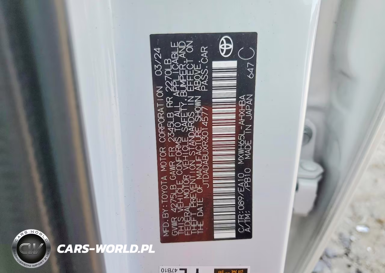 2024 Toyota Prius Limited VIN:JTDADABUXR3014577 - 12