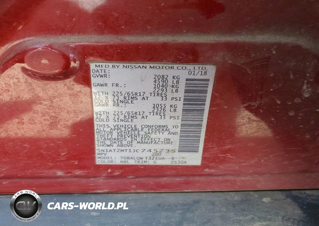 2018 Nissan Rogue Sv VIN:5N1AT2MT1JC745735 - 13