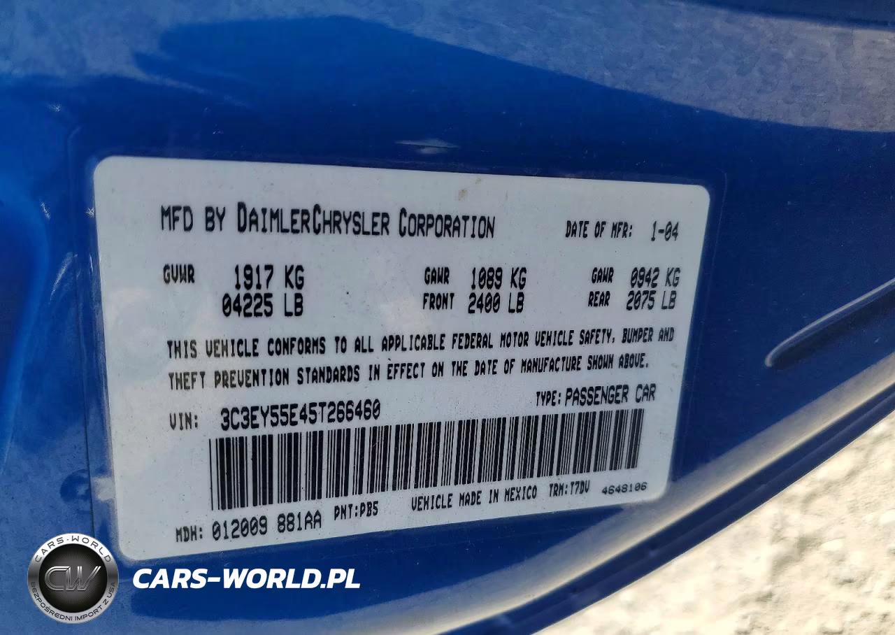 2005 Chrysler Pt Cruiser Touring VIN:3C3EY55E45T266460 - 12